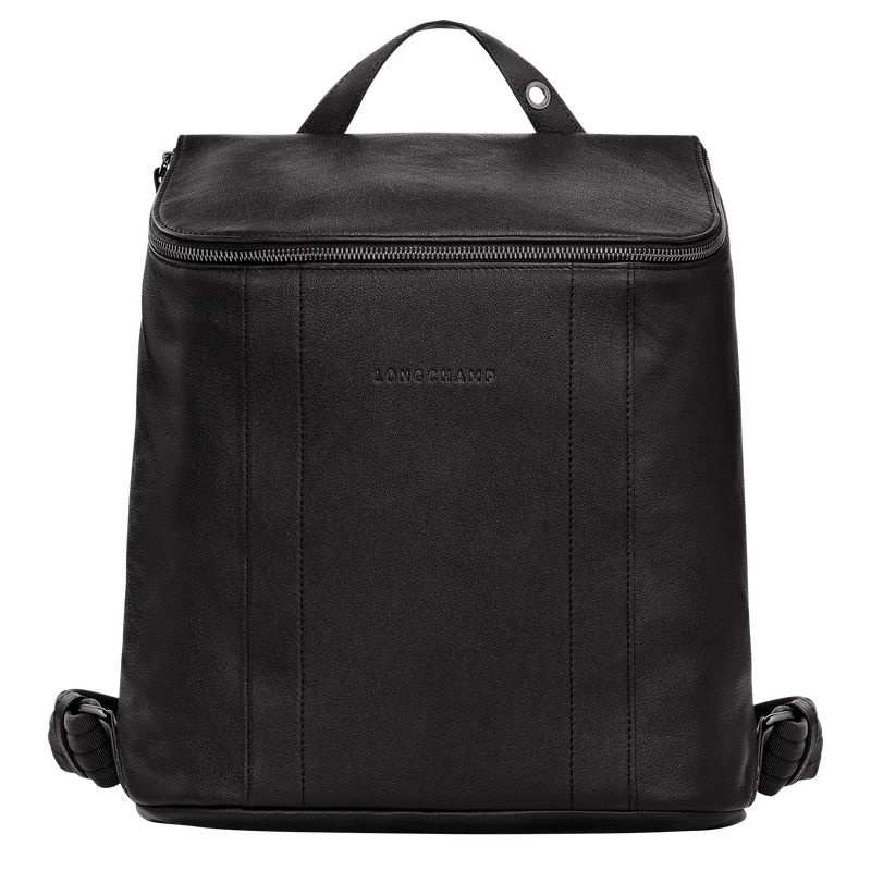 Black Men\'s Longchamp 3D M Backpacks | 9021-ZFXNC