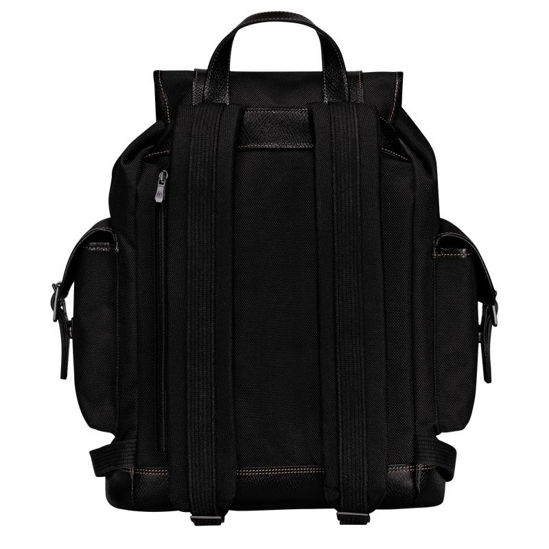 Black Men's Longchamp Boxford Backpacks | 0716-HABJY