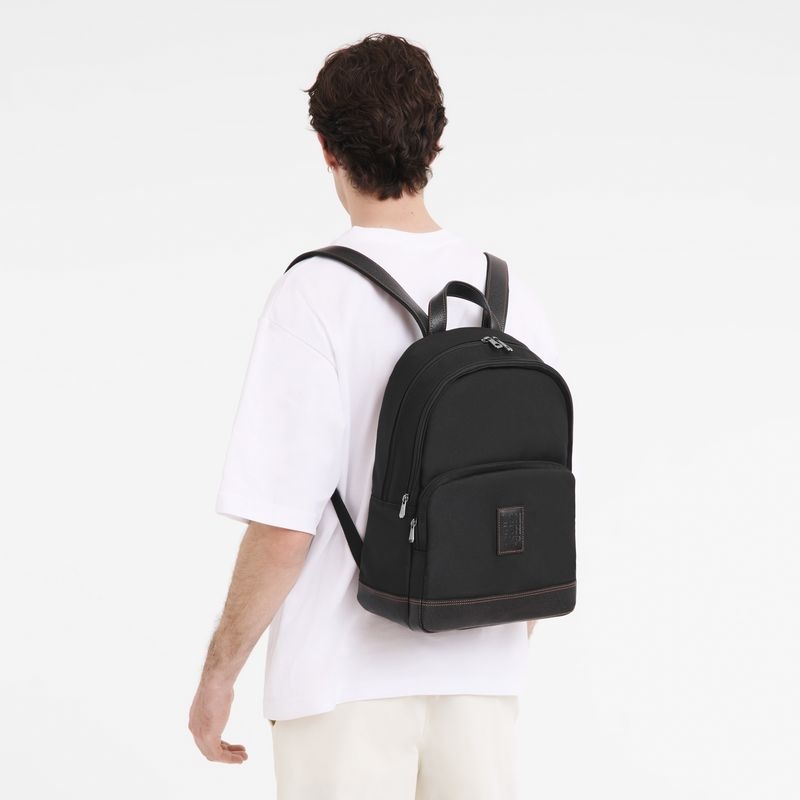 Black Men's Longchamp Boxford Backpacks | 6835-RVWMP