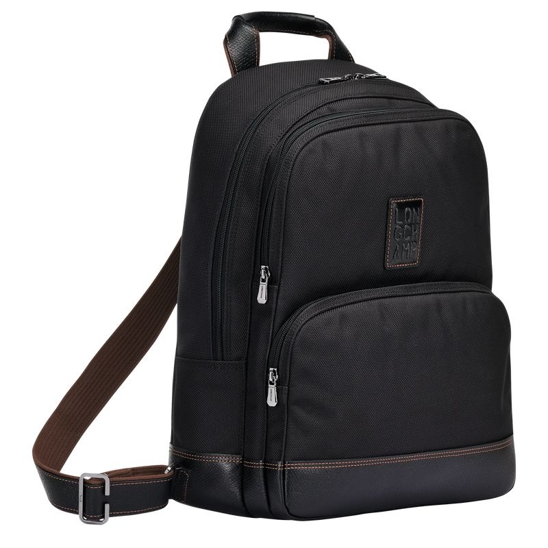 Black Men's Longchamp Boxford Backpacks | 6835-RVWMP