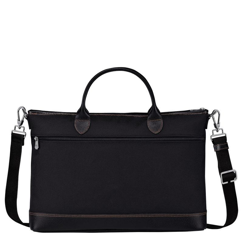 Black Men's Longchamp Boxford S Briefcase | 4780-DSHVG