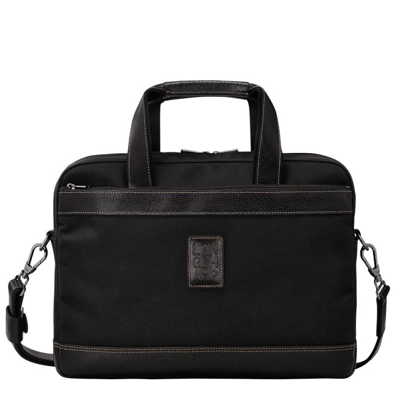 Black Men\'s Longchamp Boxford S Briefcase | 9648-KQSXZ