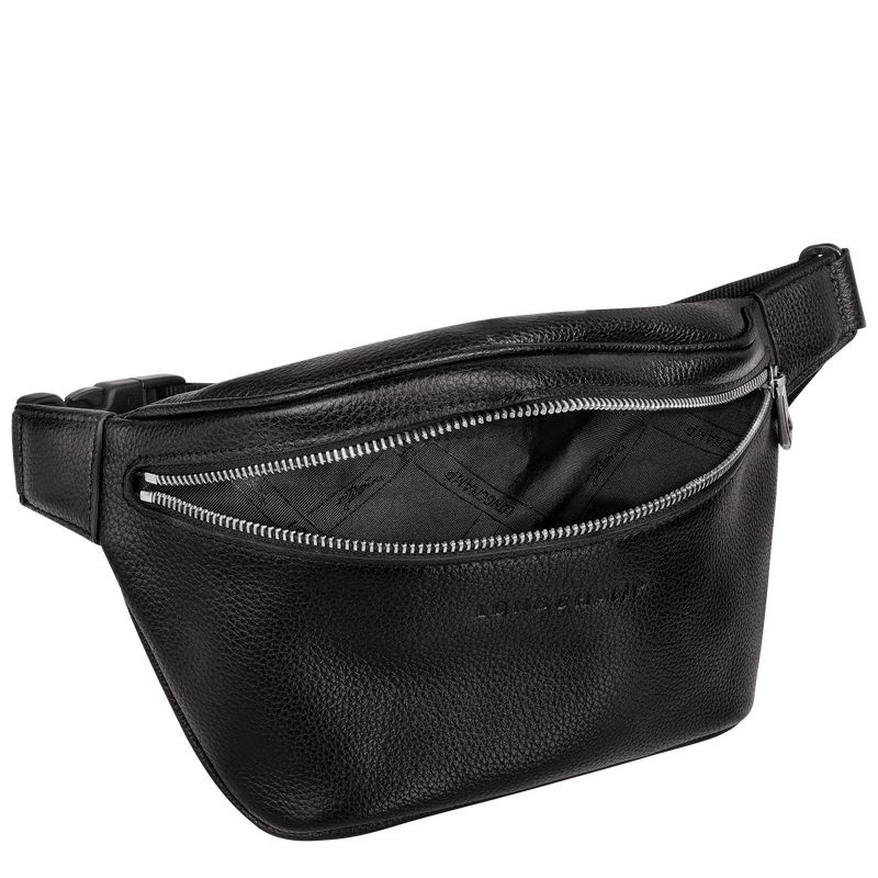 Black Men's Longchamp Le Foulonné M Belt Bags | 4813-ZAXFS