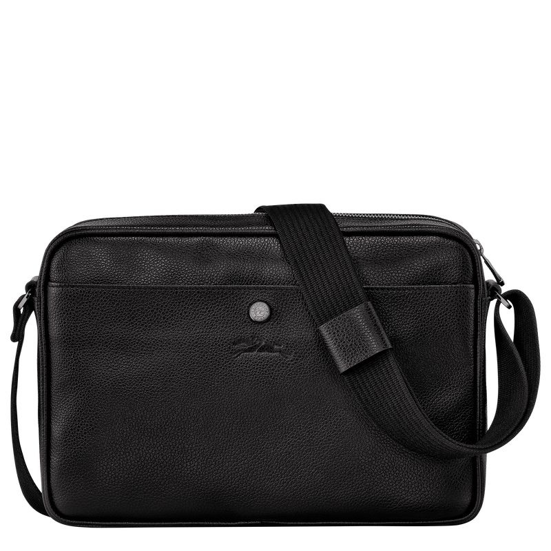 Black Men's Longchamp Le Foulonné M Crossbody Bags | 3809-IVHZX