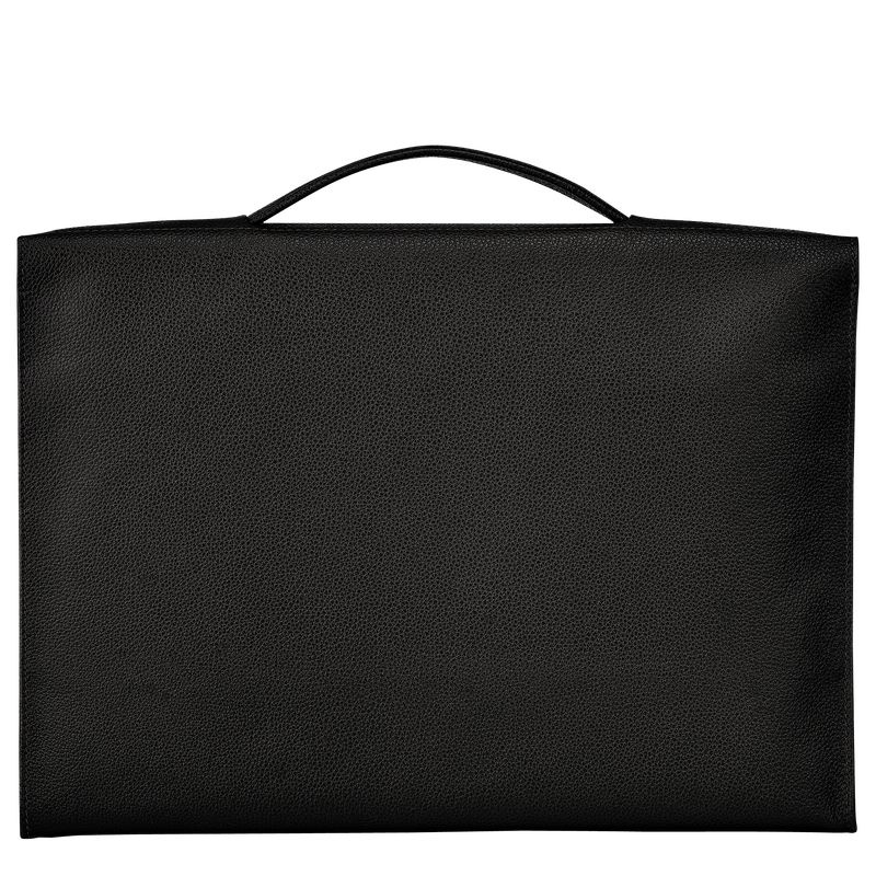 Black Men's Longchamp Le Foulonné S Briefcase | 0783-LWNFX