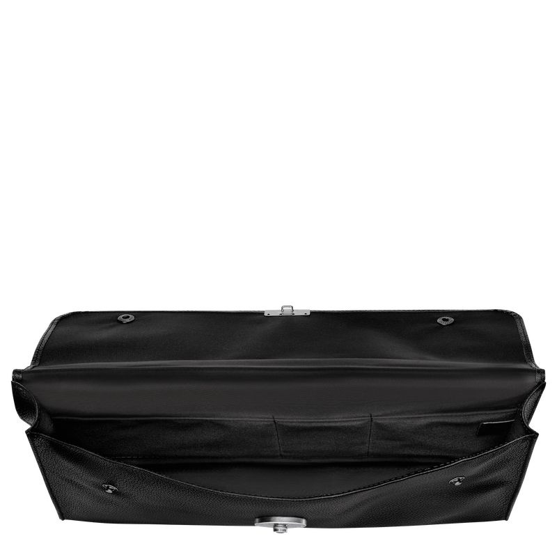 Black Men's Longchamp Le Foulonné S Briefcase | 0783-LWNFX