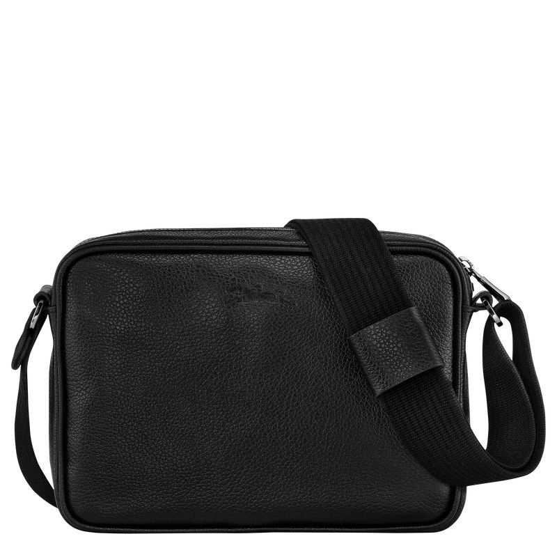 Black Men's Longchamp Le Foulonné S Crossbody Bags | 5412-EAFBJ