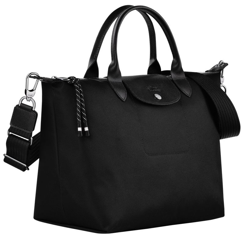 Black Men's Longchamp Le Pliage Energy L Handbag | 4706-FQTIC