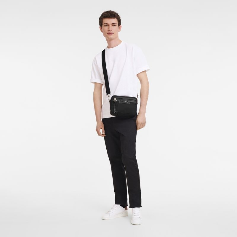 Black Men's Longchamp Le Pliage Energy S Crossbody Bags | 2103-BWAID