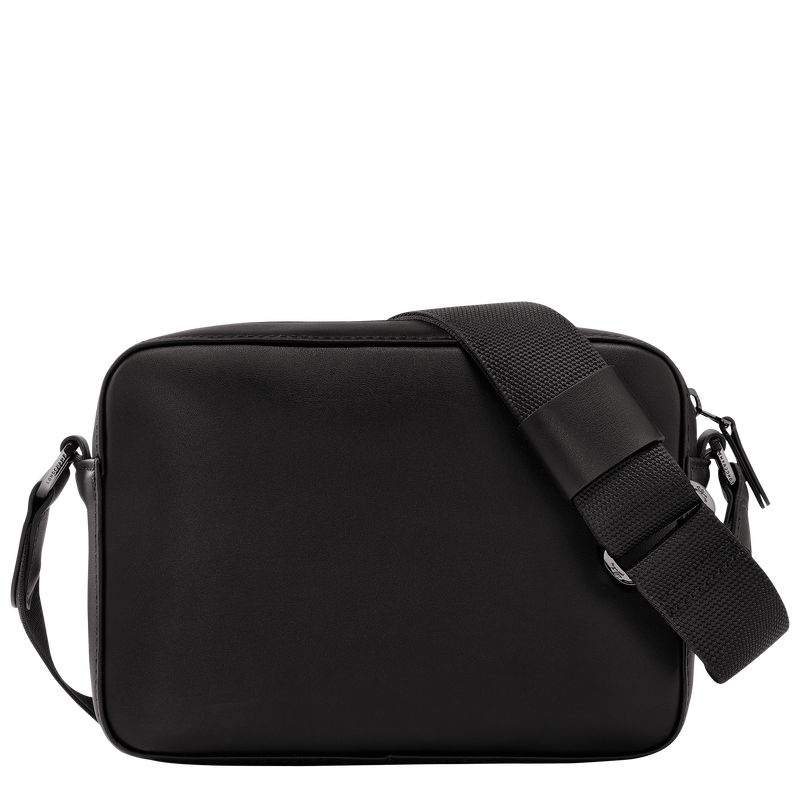 Black Men's Longchamp sur Seine Crossbody Bags | 8132-QBPHU