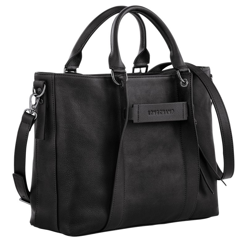 Black Women's Longchamp 3D L Handbag | 9153-IWLQC