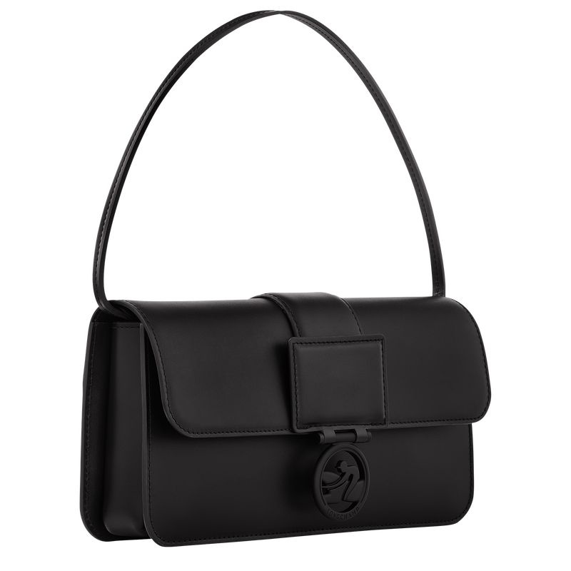 Black Women's Longchamp Box-Trot M Shoulder Bags | 7051-OXYEV