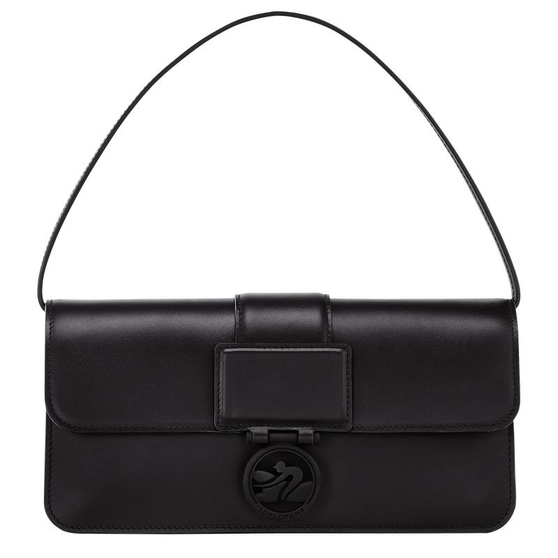 Black Women\'s Longchamp Box-Trot M Shoulder Bags | 7051-OXYEV