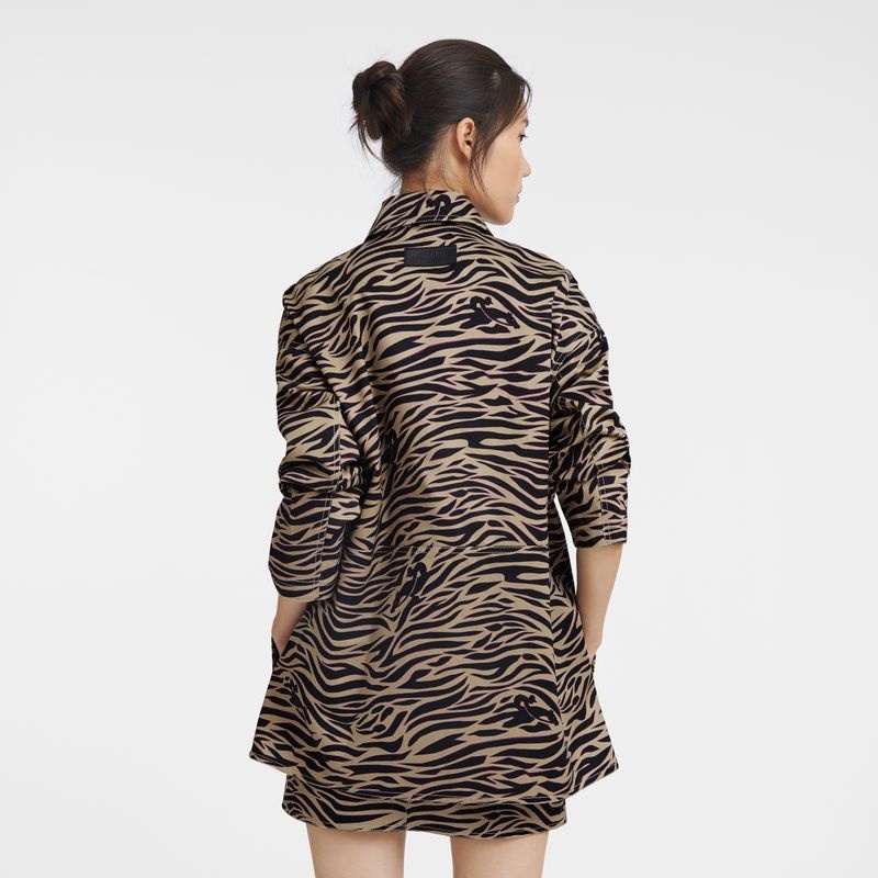 Black Women's Longchamp Coats | 4278-KTQWO