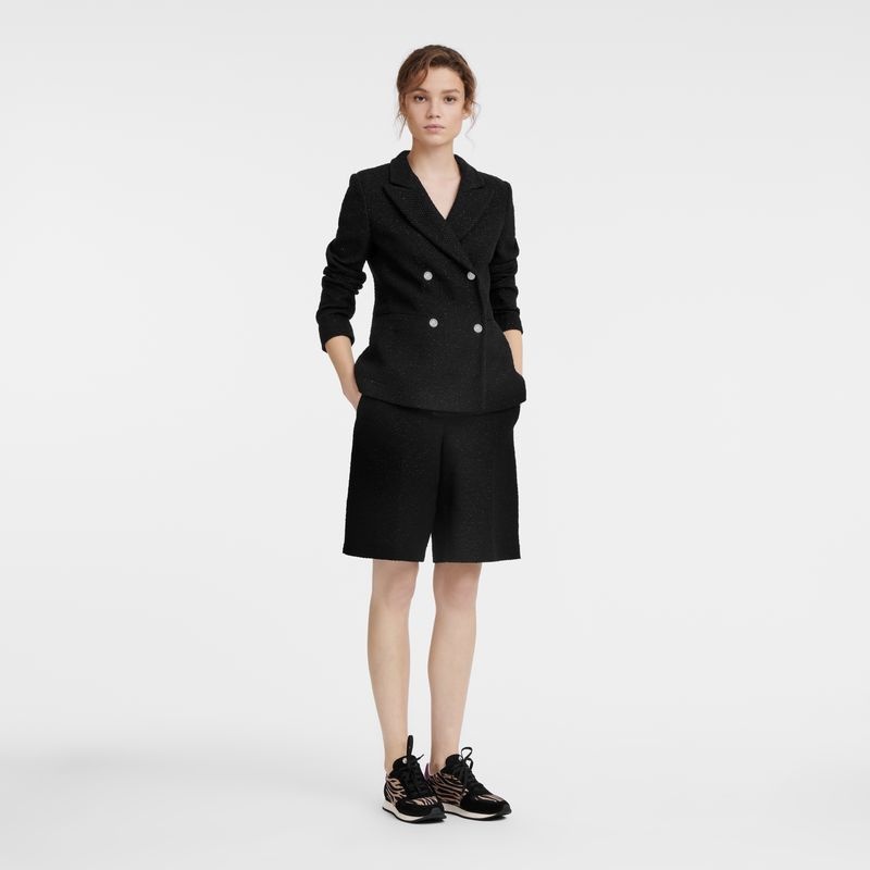 Black Women's Longchamp Jackets | 2604-GAMWL