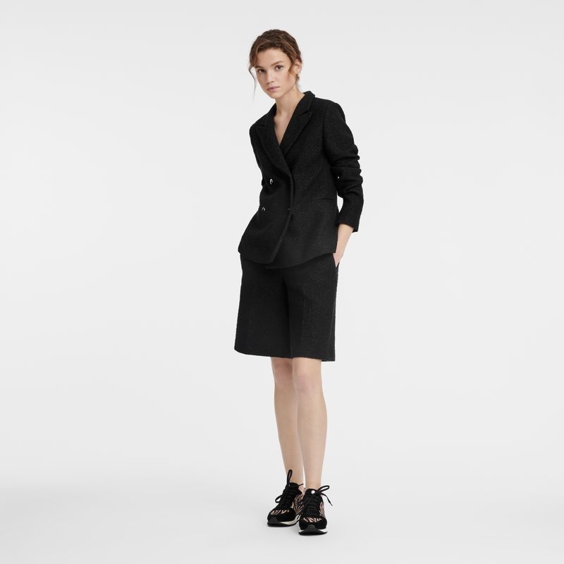 Black Women's Longchamp Jackets | 2604-GAMWL