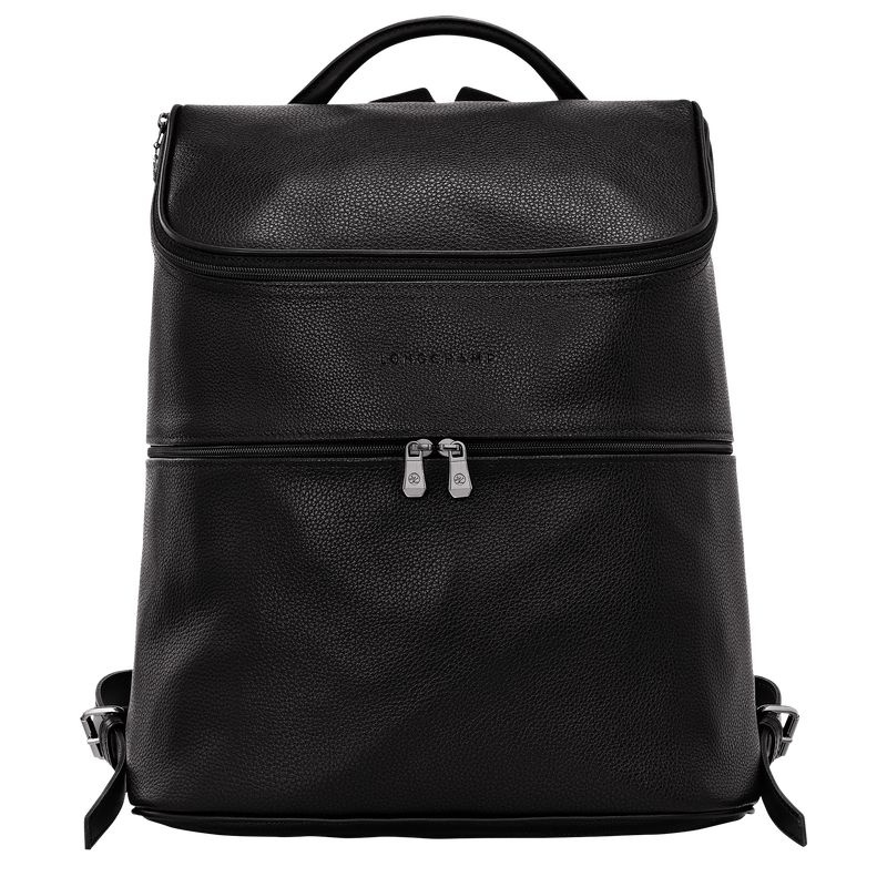 Black Women\'s Longchamp Le Foulonné Backpacks | 4275-KCRXZ