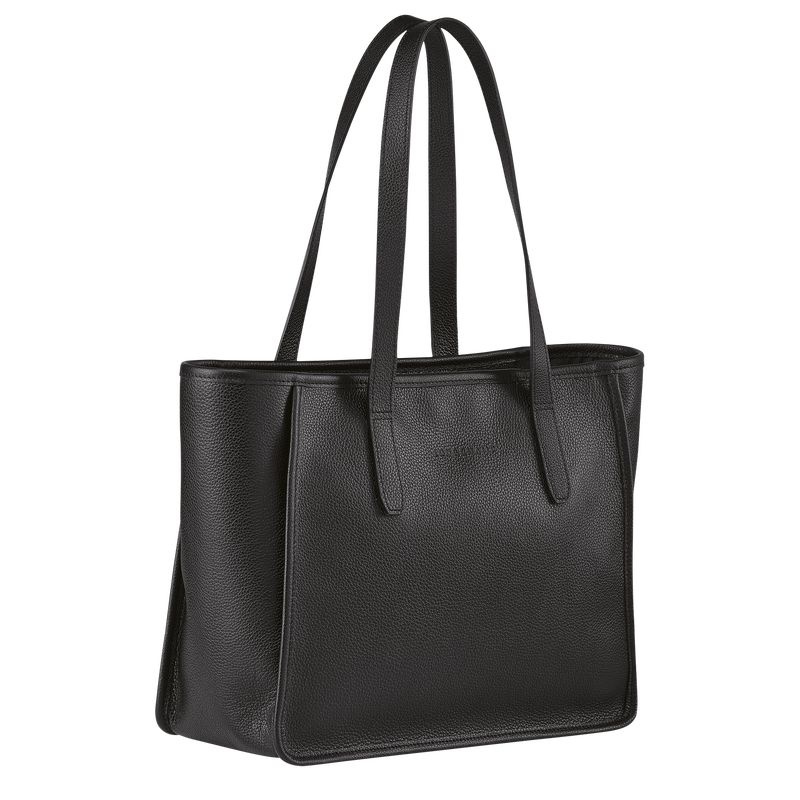 Black Women's Longchamp Le Foulonné L Tote Bags | 6815-DZOHI