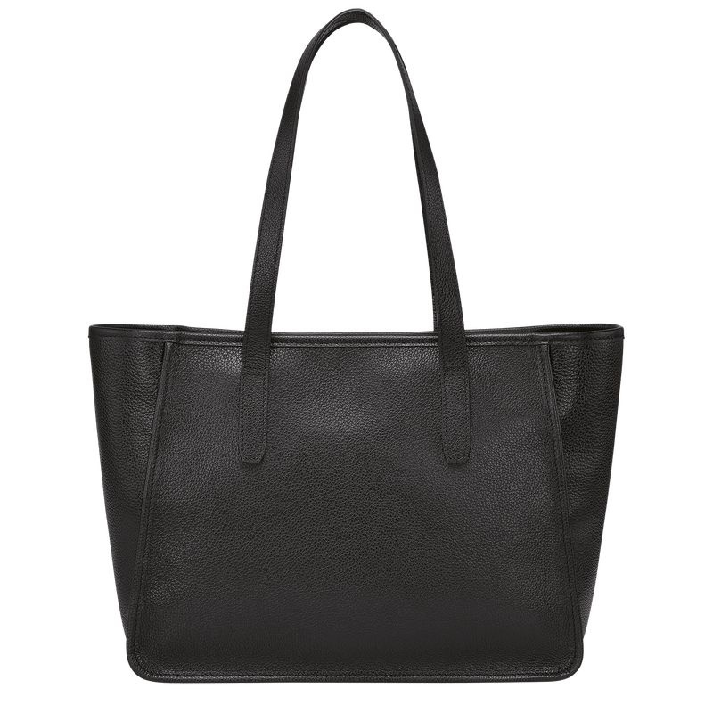 Black Women's Longchamp Le Foulonné L Tote Bags | 6815-DZOHI