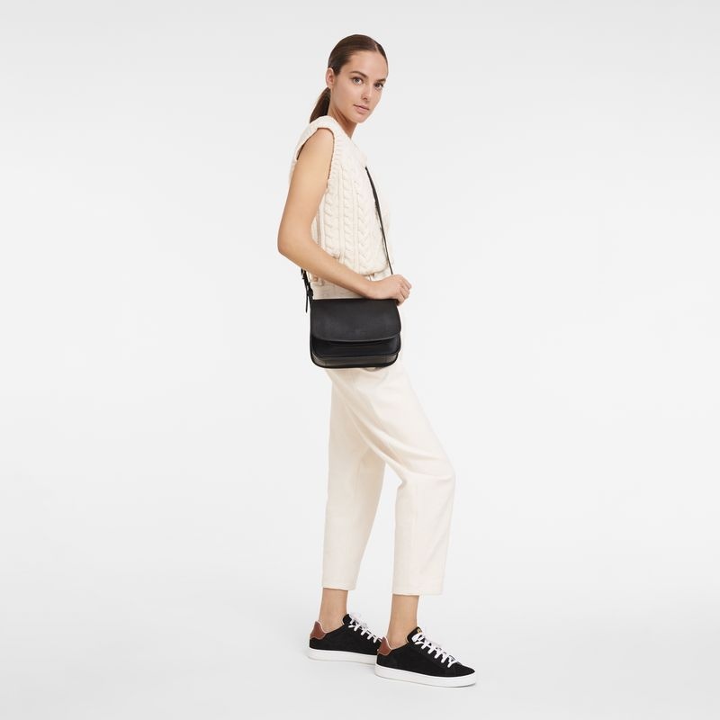 Black Women's Longchamp Le Foulonné M Crossbody Bags | 0594-QZDBU