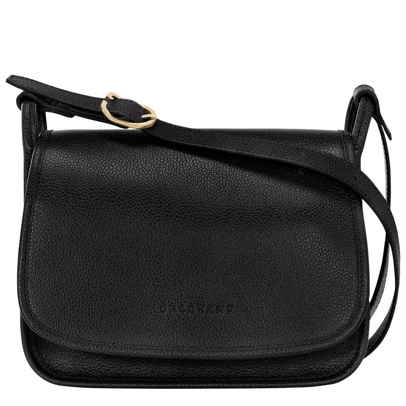 Black Women\'s Longchamp Le Foulonné M Crossbody Bags | 0594-QZDBU