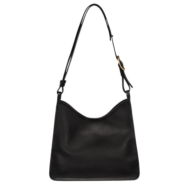 Black Women's Longchamp Le Foulonné M Hobo Bag | 8265-DPOZT