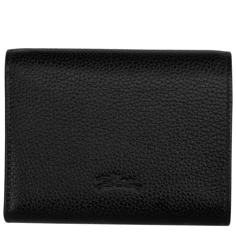 Black Women's Longchamp Le Foulonné Wallet | 3016-OQKHP