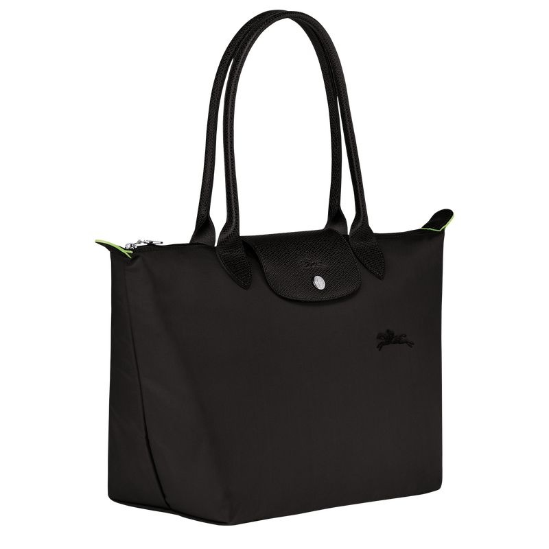 Black Women's Longchamp Le Pliage Green M Tote Bags | 0893-KSENH