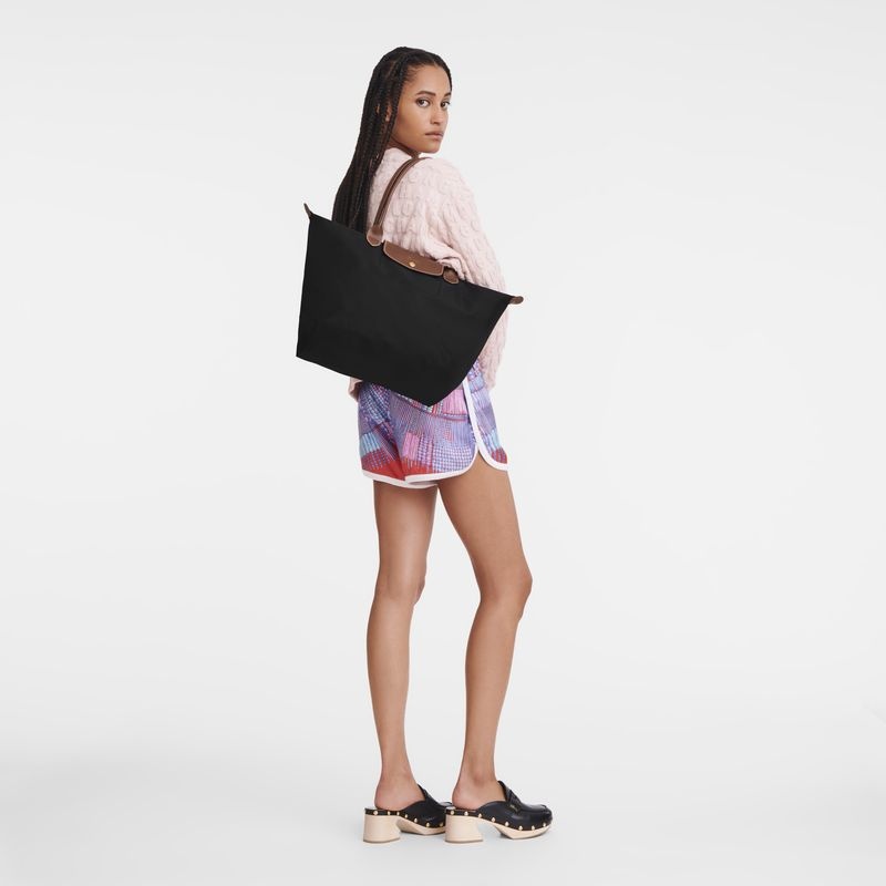 Black Women's Longchamp Le Pliage Original L Tote Bags | 9342-JSTEW