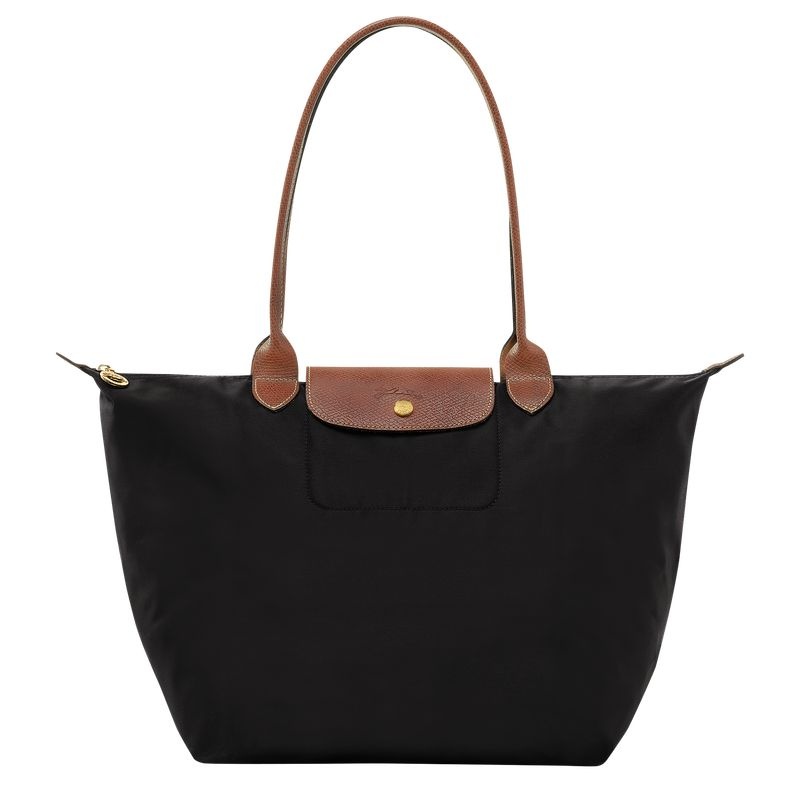 Black Women\'s Longchamp Le Pliage Original L Tote Bags | 9342-JSTEW