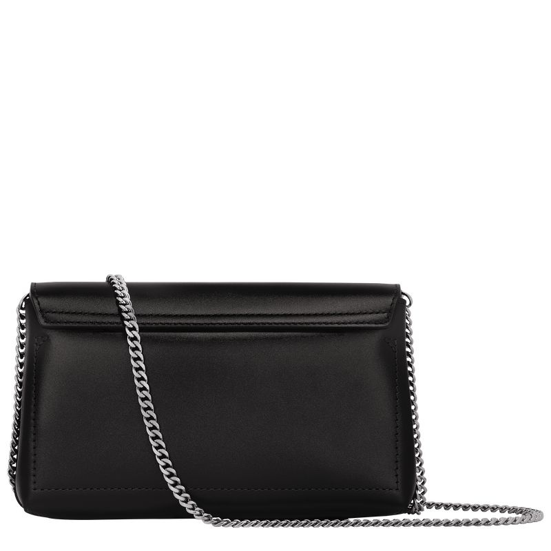 Black Women's Longchamp Roseau Clutch Bag | 3046-DMTSV