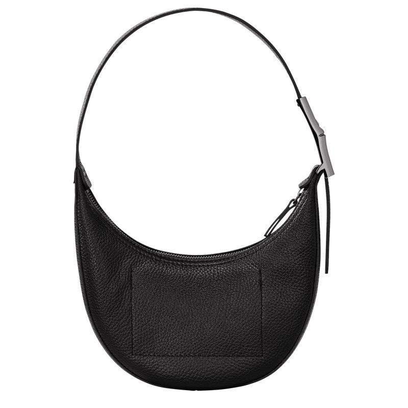 Black Women's Longchamp Roseau Essential S Hobo Bag | 5860-HAEPL