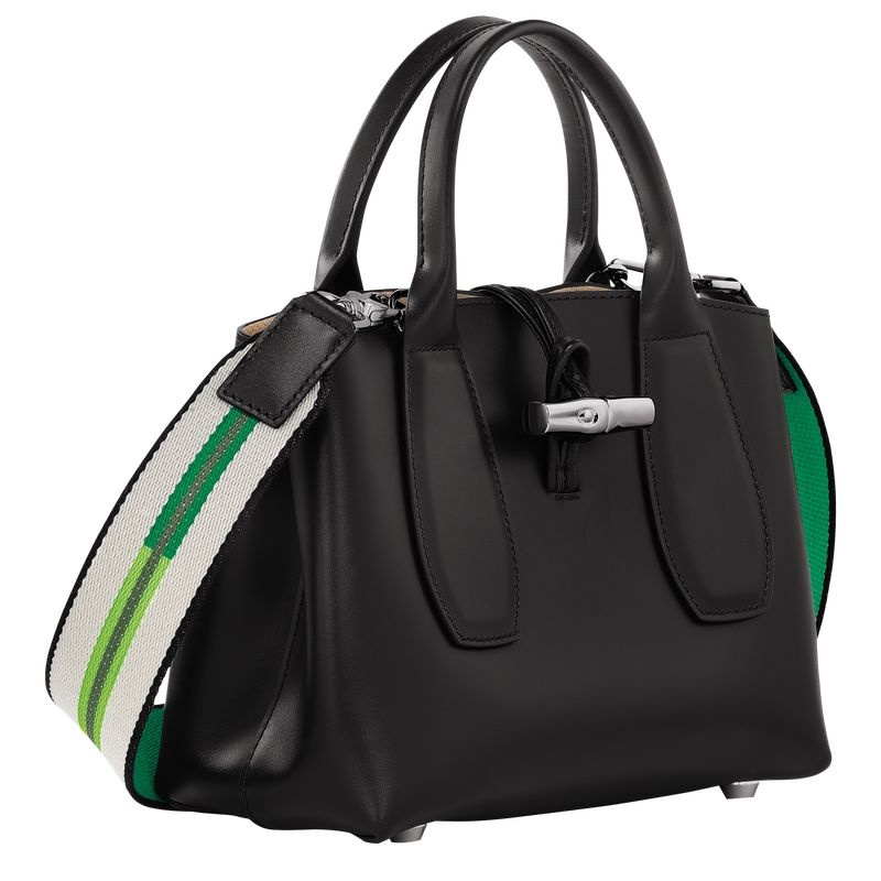 Black Women's Longchamp Roseau S Handbag | 4186-UFGSK