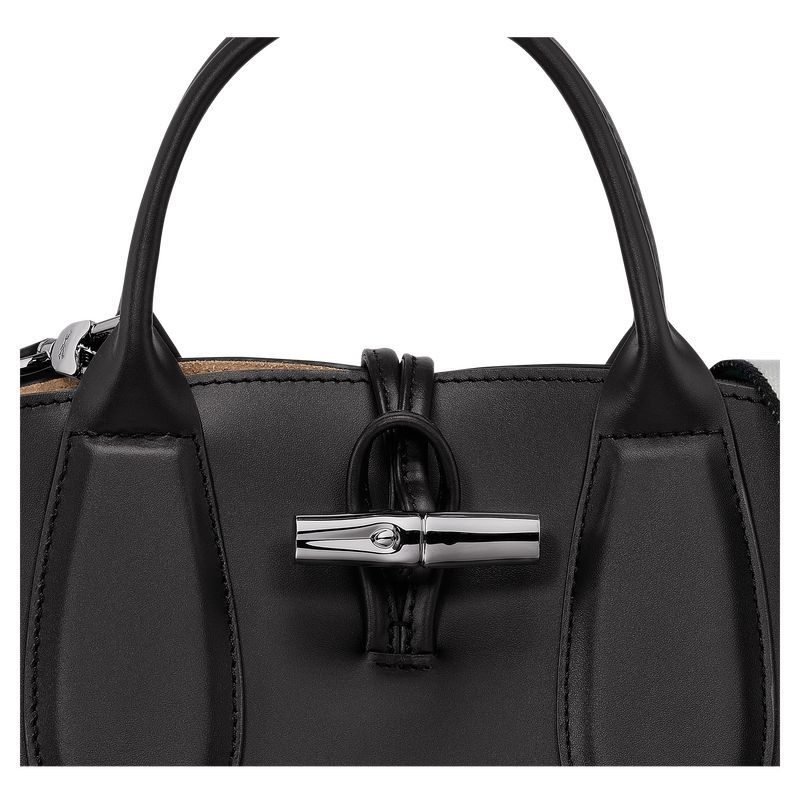 Black Women's Longchamp Roseau S Handbag | 4186-UFGSK