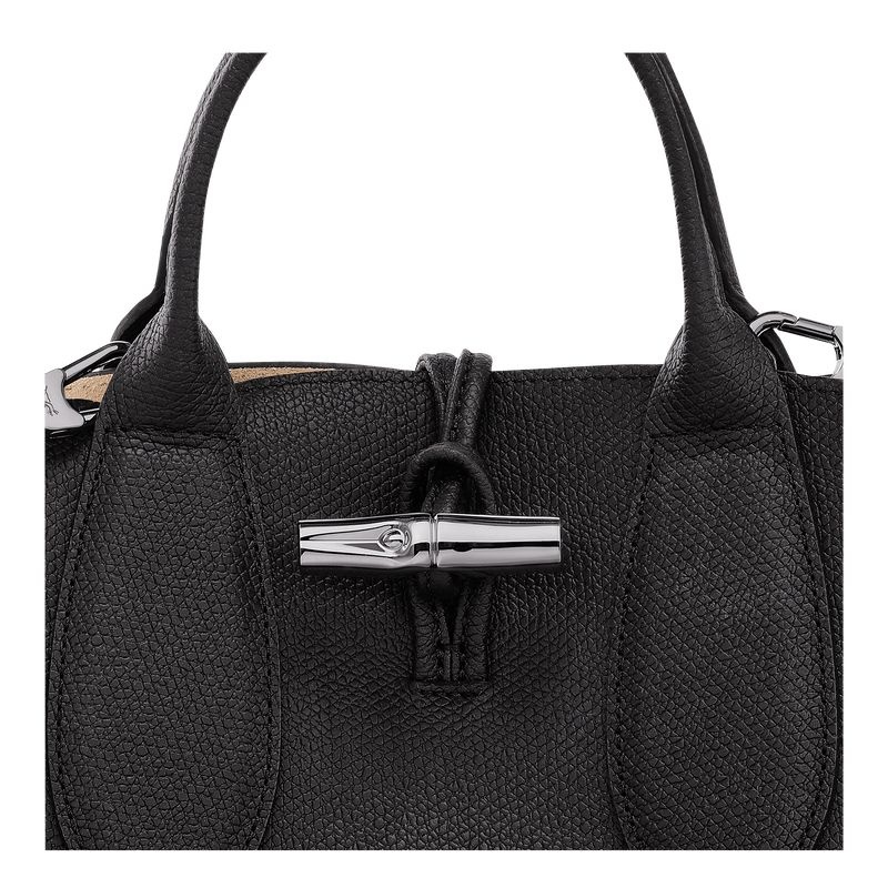 Black Women's Longchamp Roseau S Handbag | 9281-NOHQA