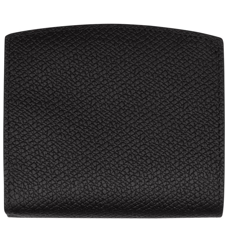 Black Women's Longchamp Roseau Wallet | 4531-RGJHE