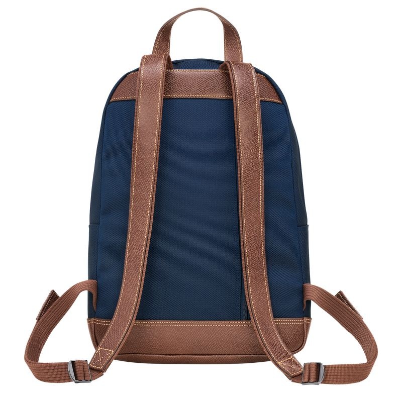 Blue Men's Longchamp Boxford Backpacks | 2168-BLHUX