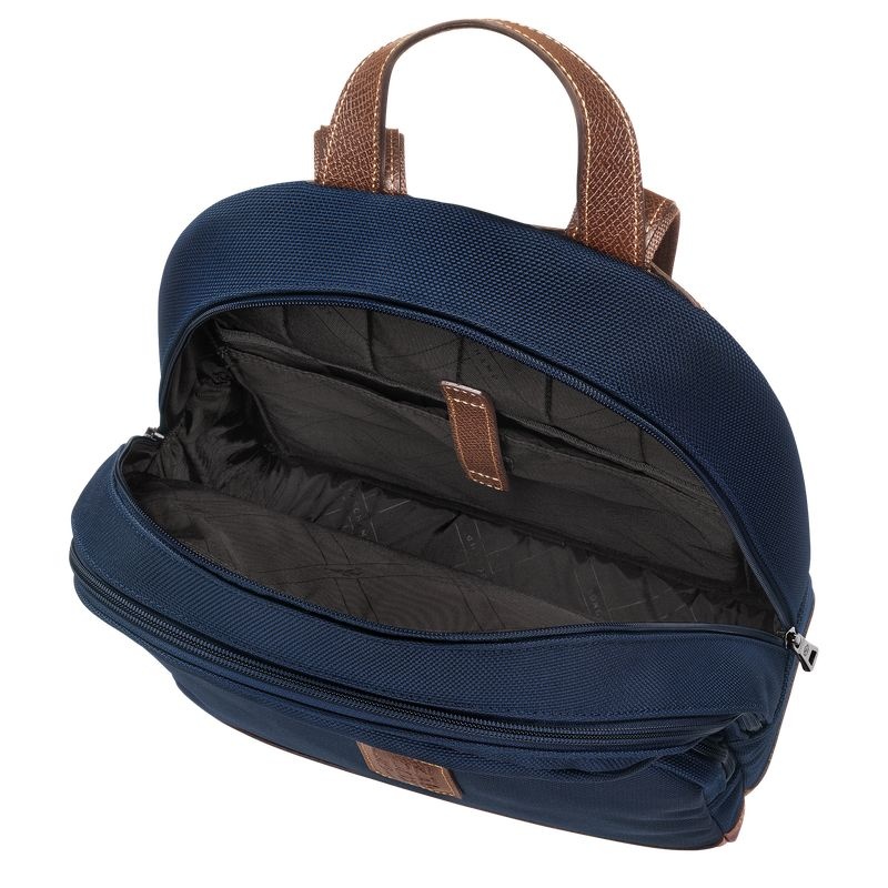 Blue Men's Longchamp Boxford Backpacks | 2168-BLHUX