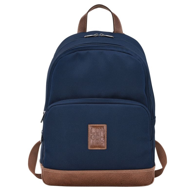 Blue Men\'s Longchamp Boxford Backpacks | 2168-BLHUX