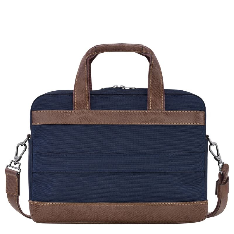 Blue Men's Longchamp Boxford S Briefcase | 4285-IMQAW