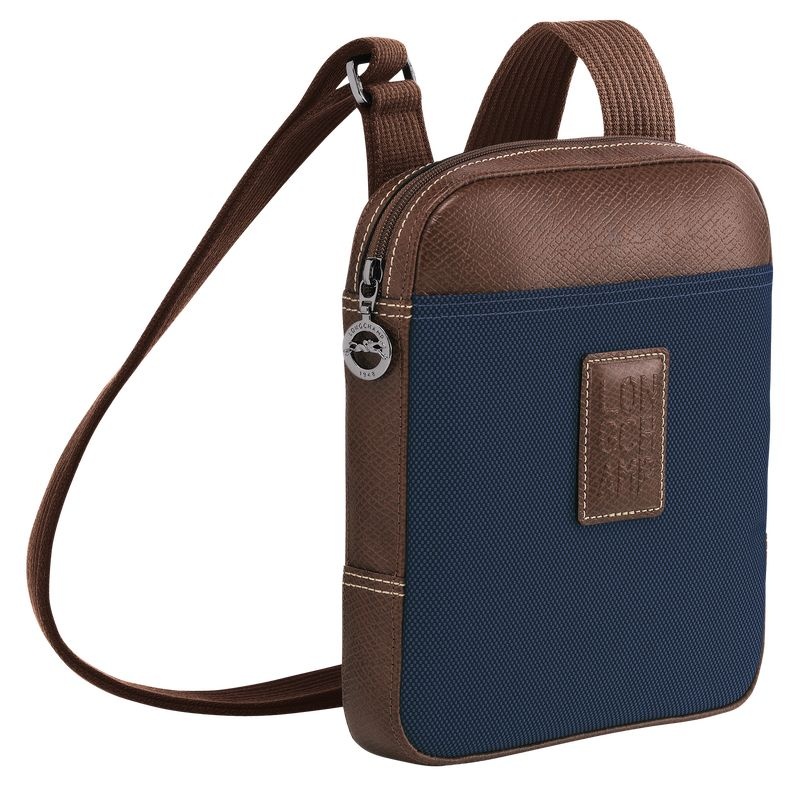 Blue Men's Longchamp Boxford XS Crossbody Bags | 3790-XCRVZ