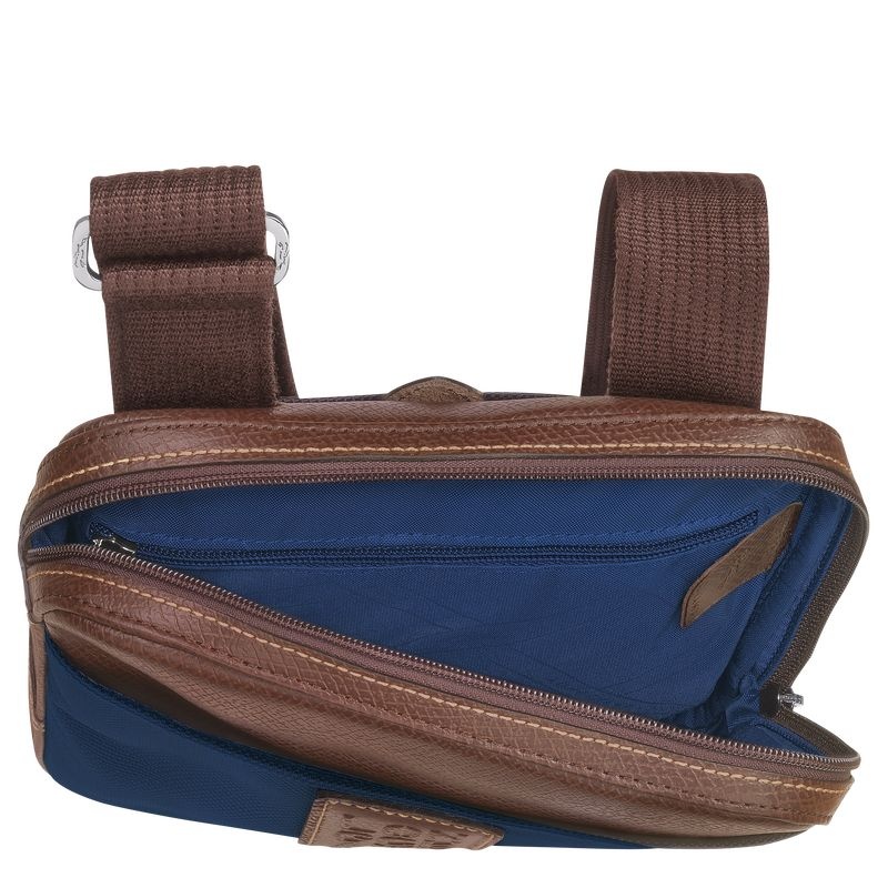 Blue Men's Longchamp Boxford XS Crossbody Bags | 3790-XCRVZ