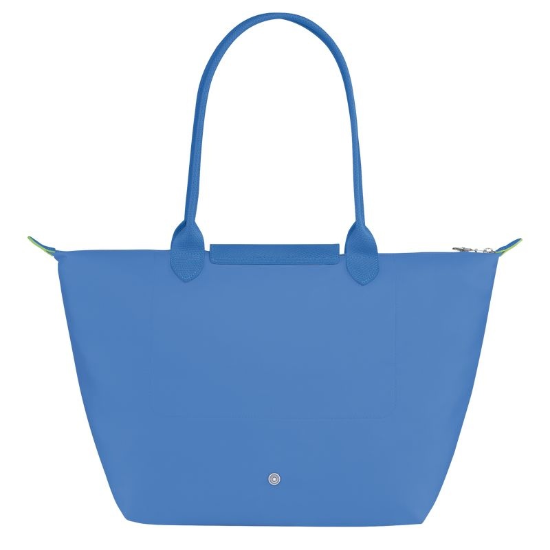 Blue Women's Longchamp Le Pliage Green L Tote Bags | 4891-XKEGI