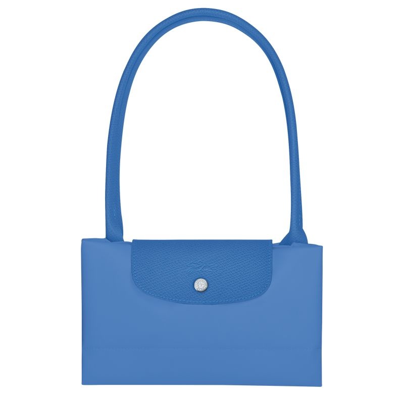 Blue Women's Longchamp Le Pliage Green L Tote Bags | 4891-XKEGI