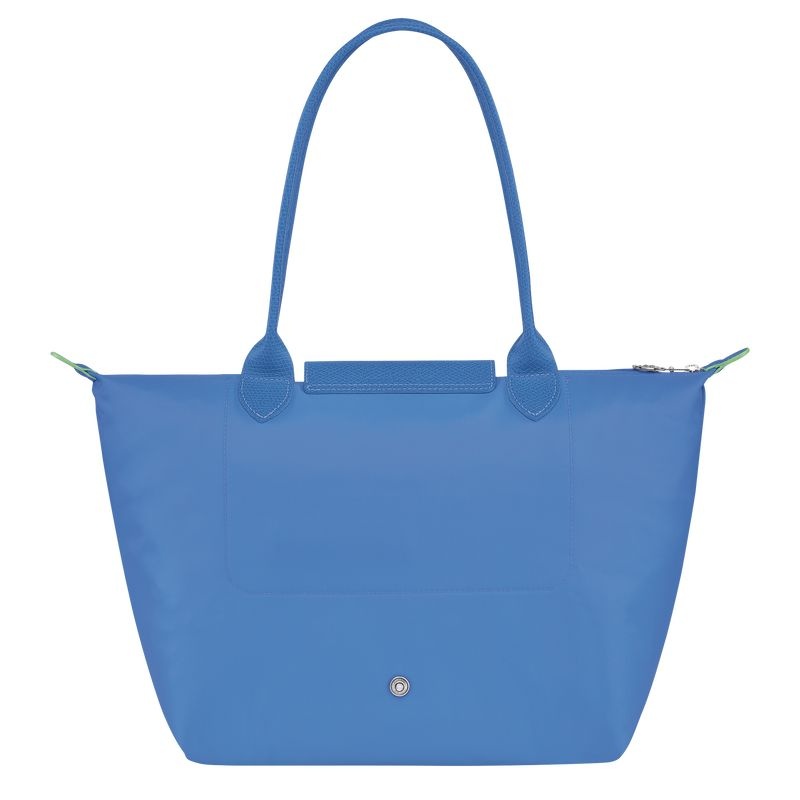 Blue Women's Longchamp Le Pliage Green M Tote Bags | 0341-GJEHT