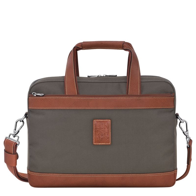 Brown Men\'s Longchamp Boxford S Briefcase | 2839-RWIYL