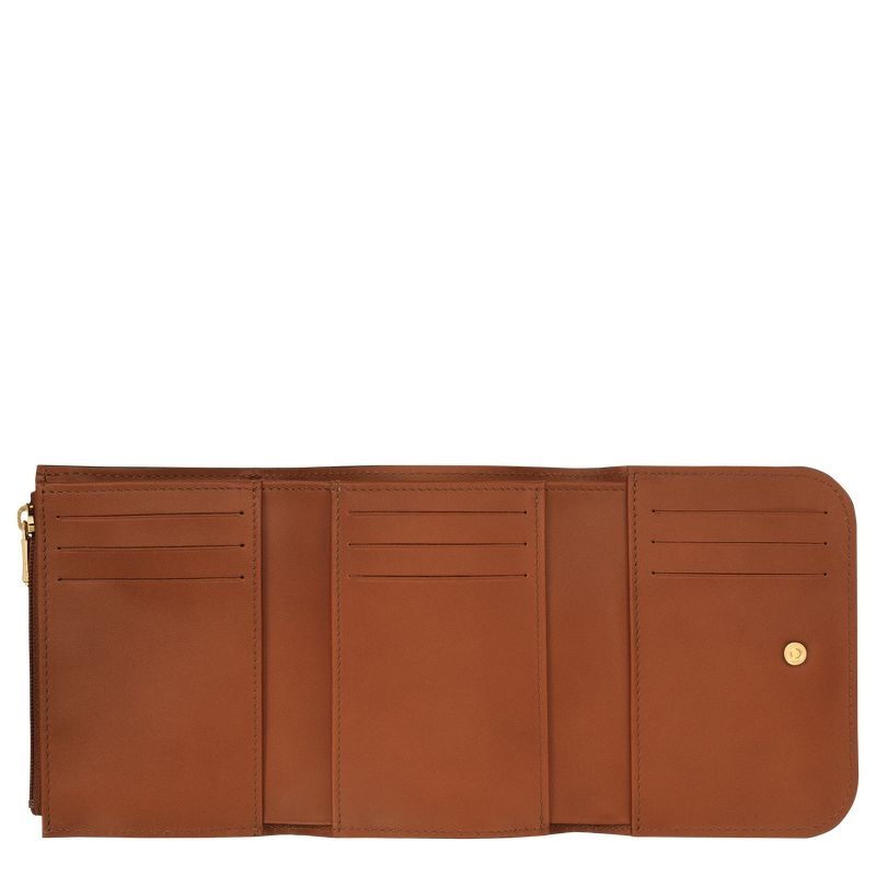 Brown Women's Longchamp Box-Trot Wallet | 1856-MJCEX