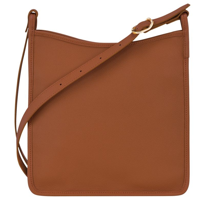 Brown Women's Longchamp Le Foulonné M Crossbody Bags | 1068-RUNZL