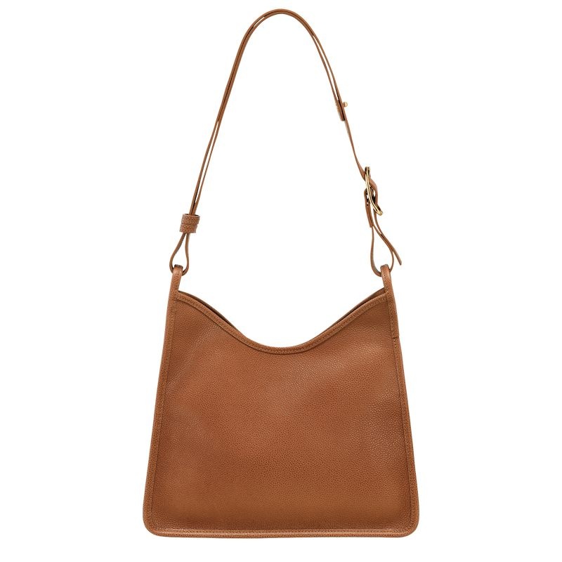 Brown Women's Longchamp Le Foulonné M Hobo Bag | 7469-YWRZI