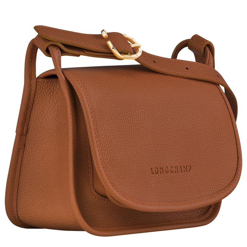 Brown Women's Longchamp Le Foulonné S Crossbody Bags | 1963-OKUEN